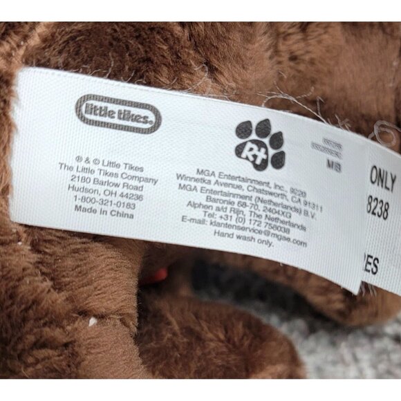 Little Tikes Rescue Tails 10'" Puppy Plush Collar Tag Chocolate Lab Dog Toy - Picture 7 of 8